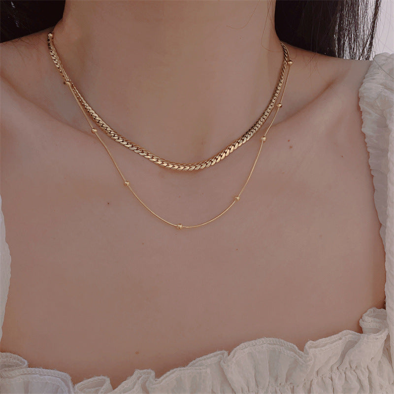 Women's Simple Gold Fan Shell Light Luxury Necklaces