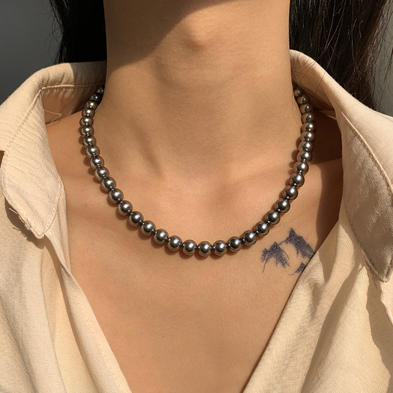 Chaîne de clavicule féminine en perles, colliers extrêmement fins