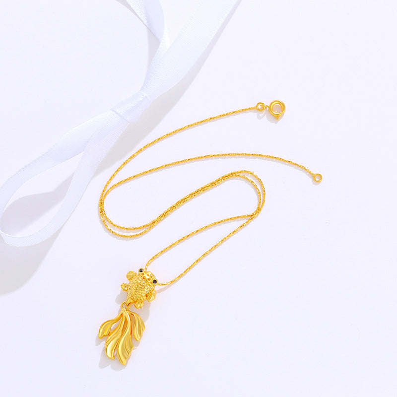 Koi Pendant Female Clavicle Chain Goldfish Fresh Necklaces