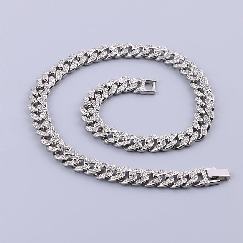 Women's & Men's & Hipster Cuban Link Chain Diamond Mm Necklaces