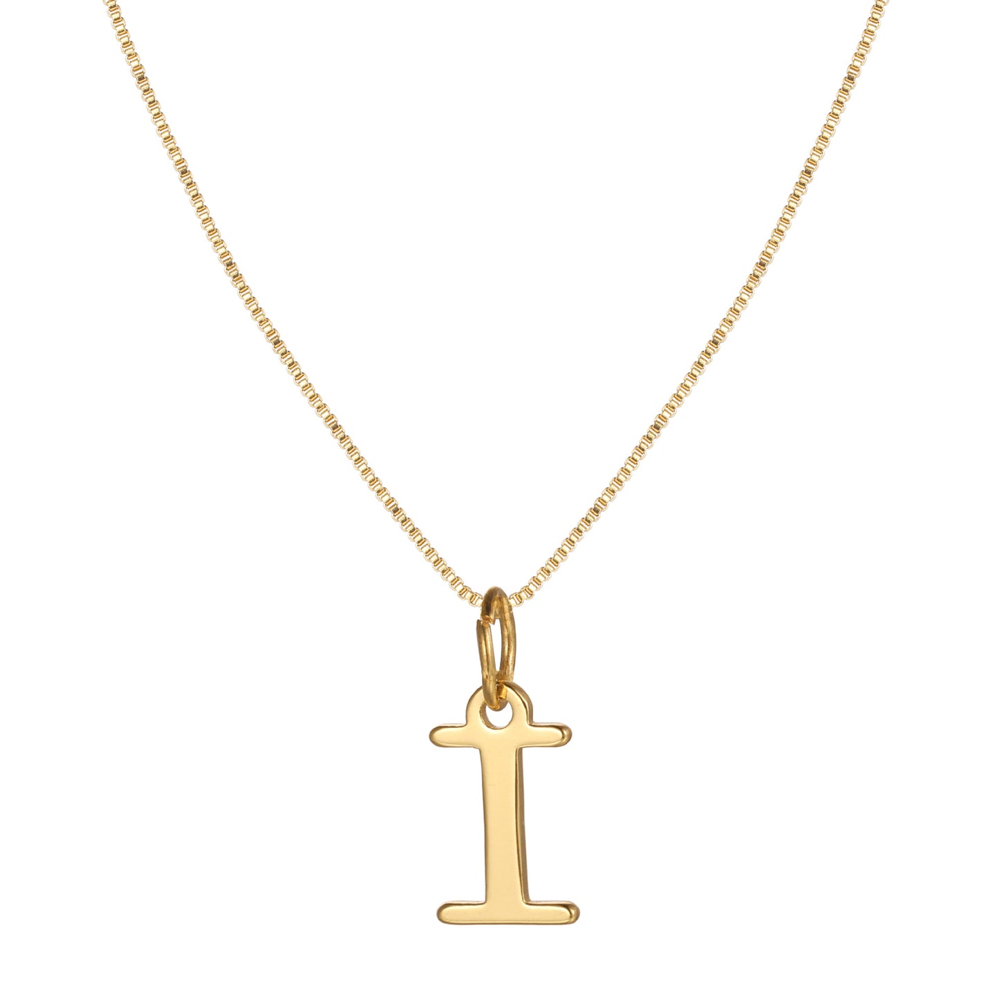 English Letter Creative Simple Box Chain Necklaces