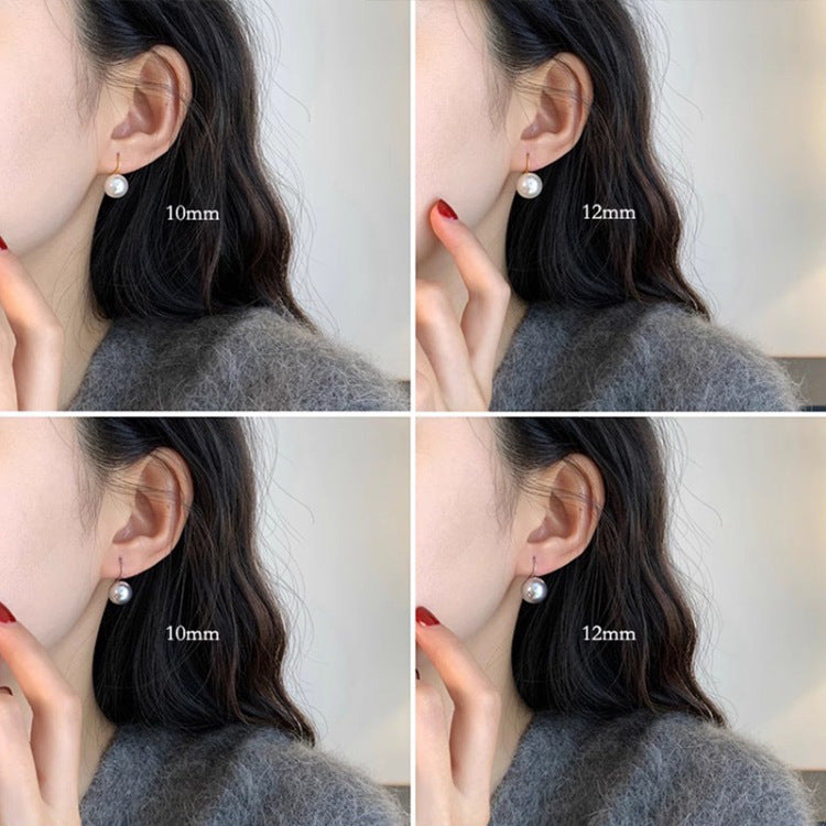 Women's Pearl French Style Retro Minority Simple Earrings
