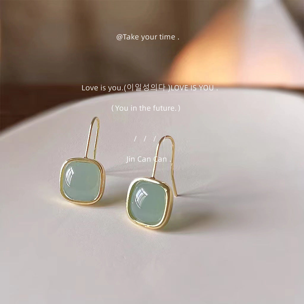 Mori Style Fresh Plated Simple Square Rings