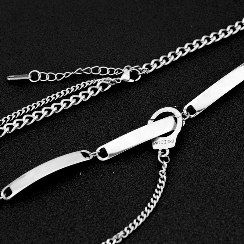 Women's & Men's Steel Dark Hip Hop Clavicle Unisex Necklaces