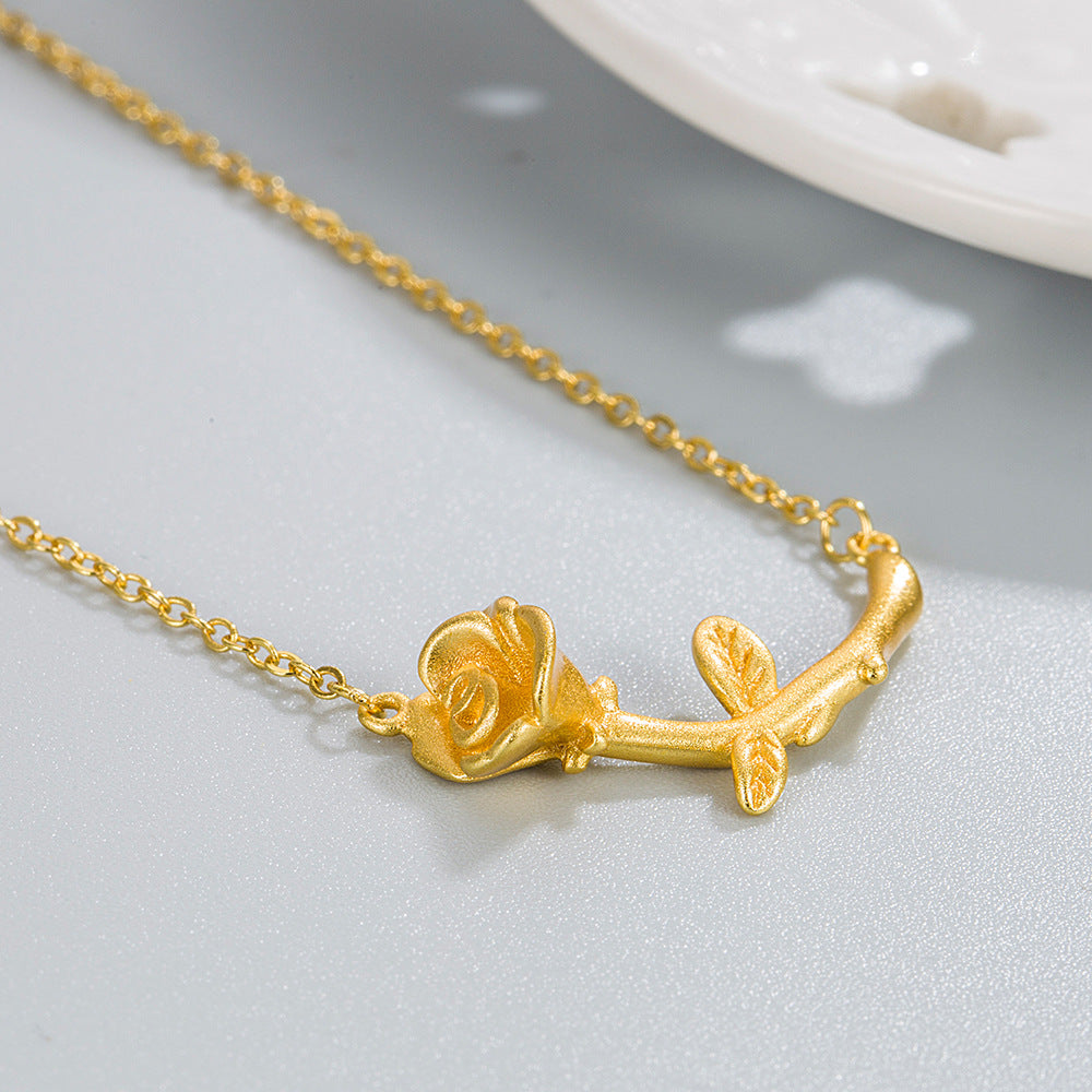 Women's Ornament Rose For Light Luxury Minority Necklaces