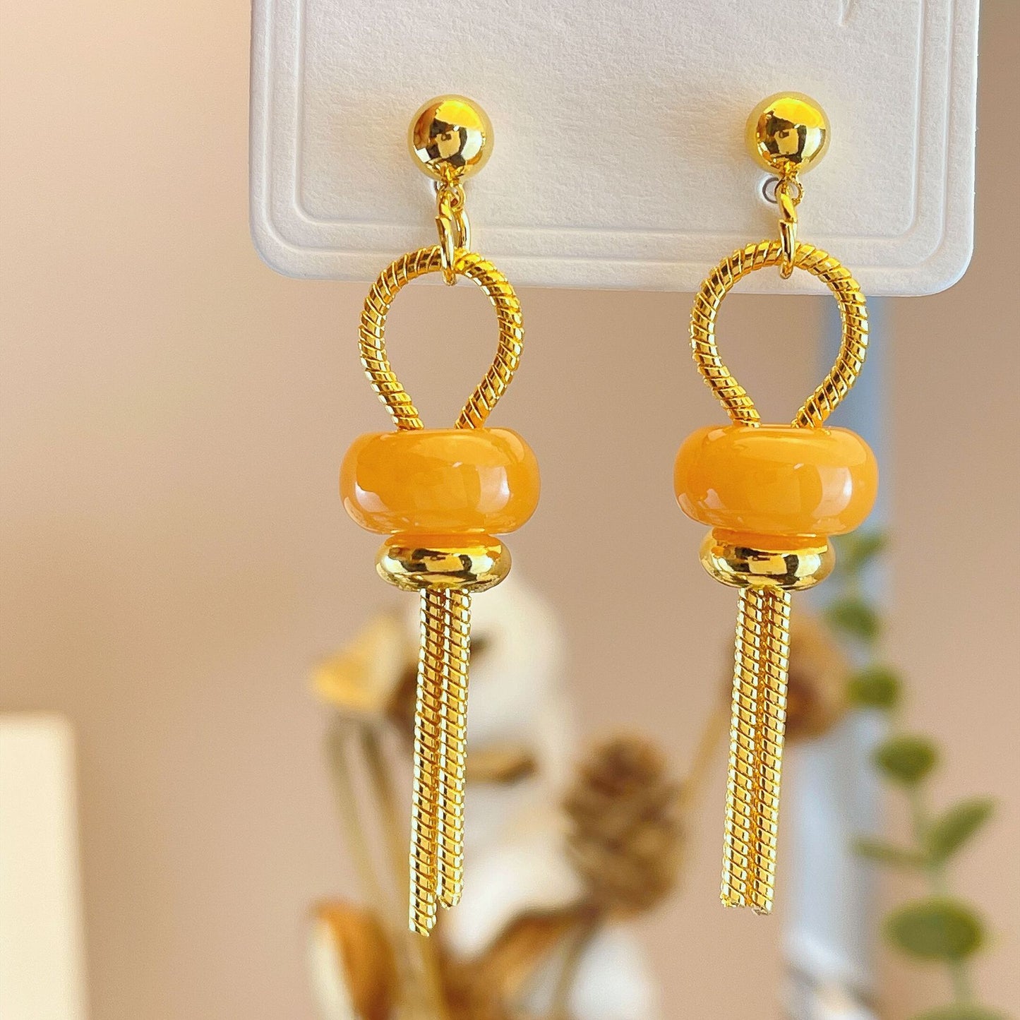 Women's Antique Chinese Style Small Bell Pepper Earrings