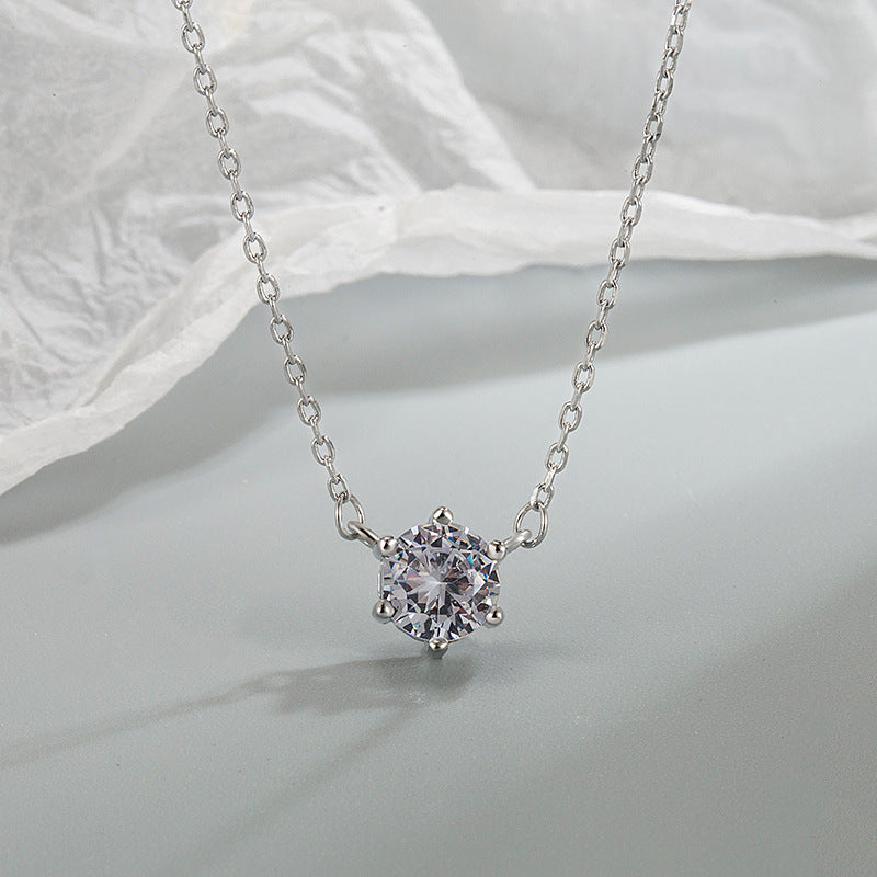 Fashion Simple Shining Diamond Zircon Cold Necklaces