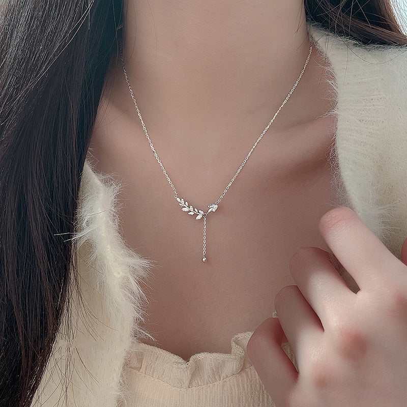 Women's Wheat Light Luxury Design Sense High Healing Necklaces