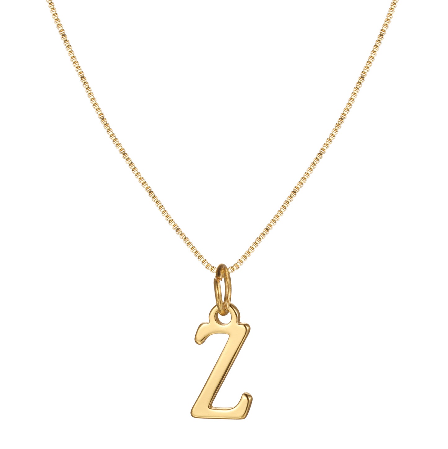 English Letter Creative Simple Box Chain Necklaces