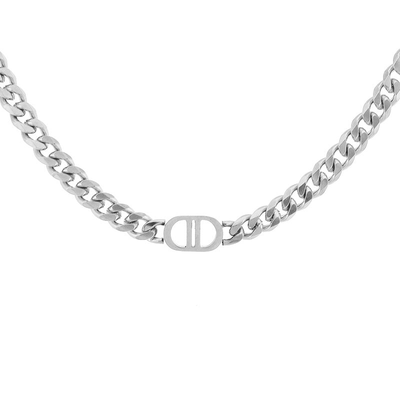 Stainless Steel Ornament Double Clavicle Chain Necklaces