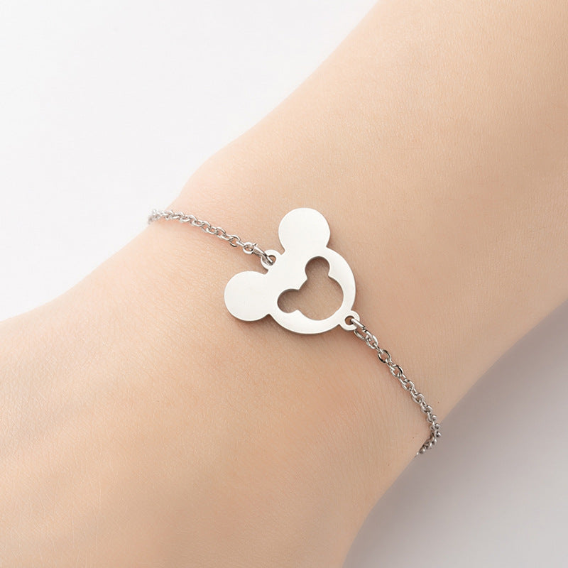 Bracelets de personnage de dessin animé de mode mignon Mickey Mouse pour femmes