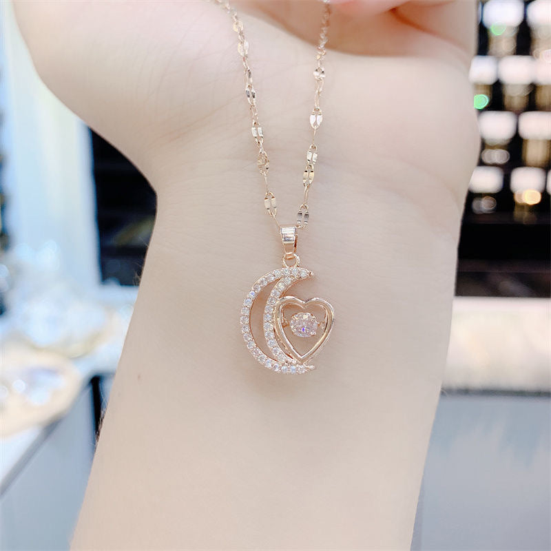 Women's Rose Gold Clavicle Chain Design Sense Necklaces