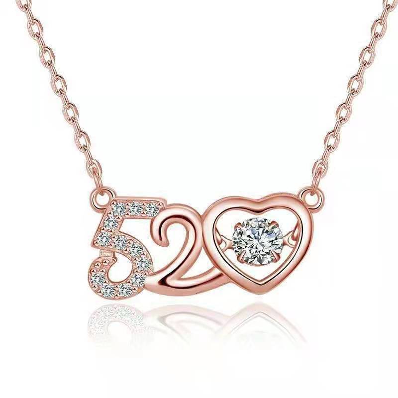 Luxury Female Pulsatile Heart Niche Clavicle Chain Necklaces