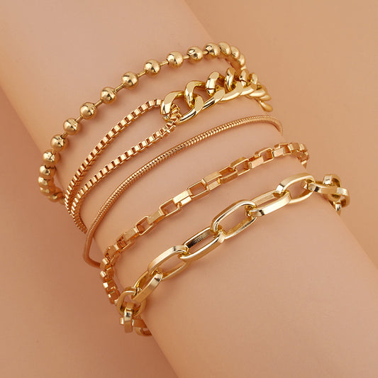 Women's Niche Design Style Match Sets Chain Bracelets