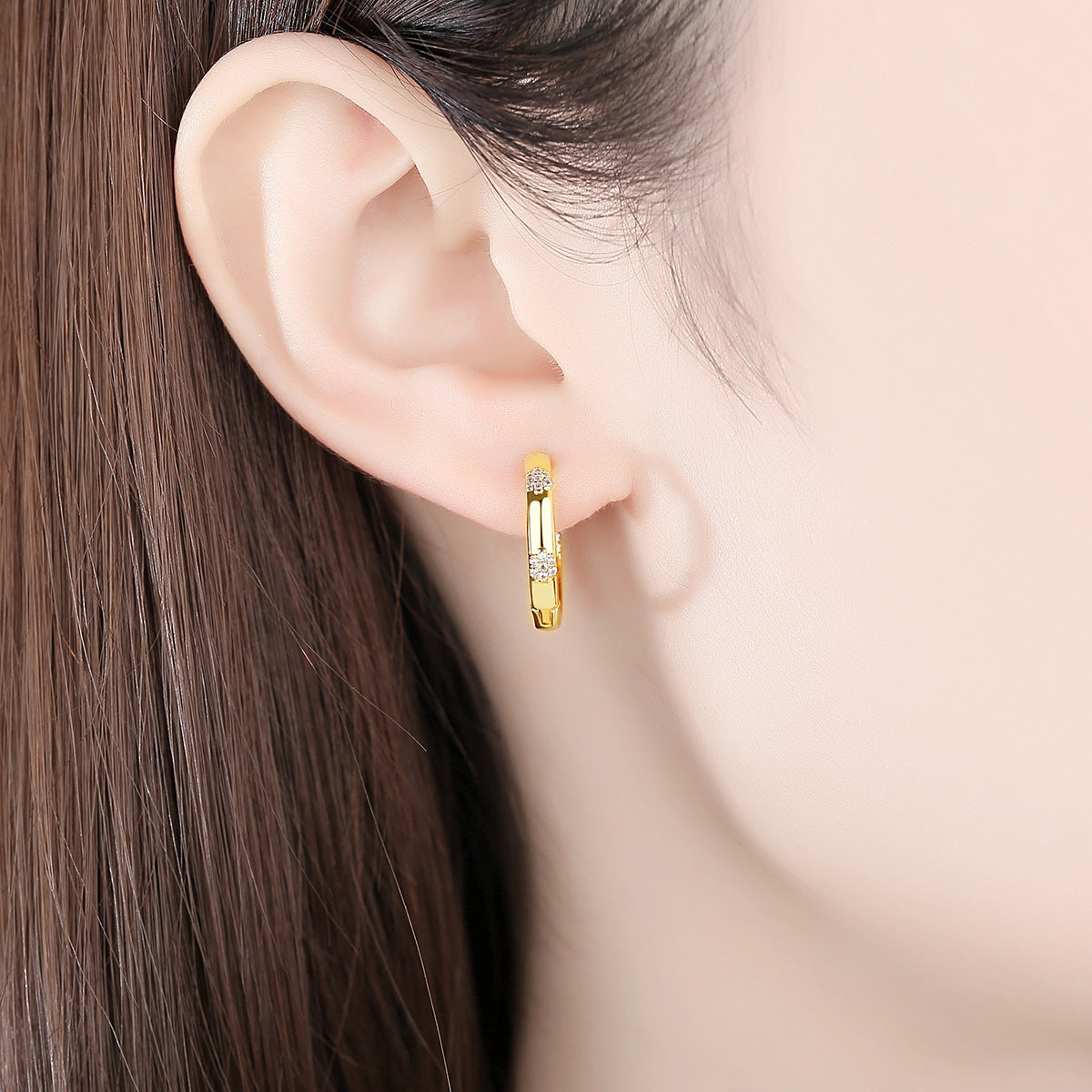 Ear Clip Korean Simple Temperamental Small Flower Earrings