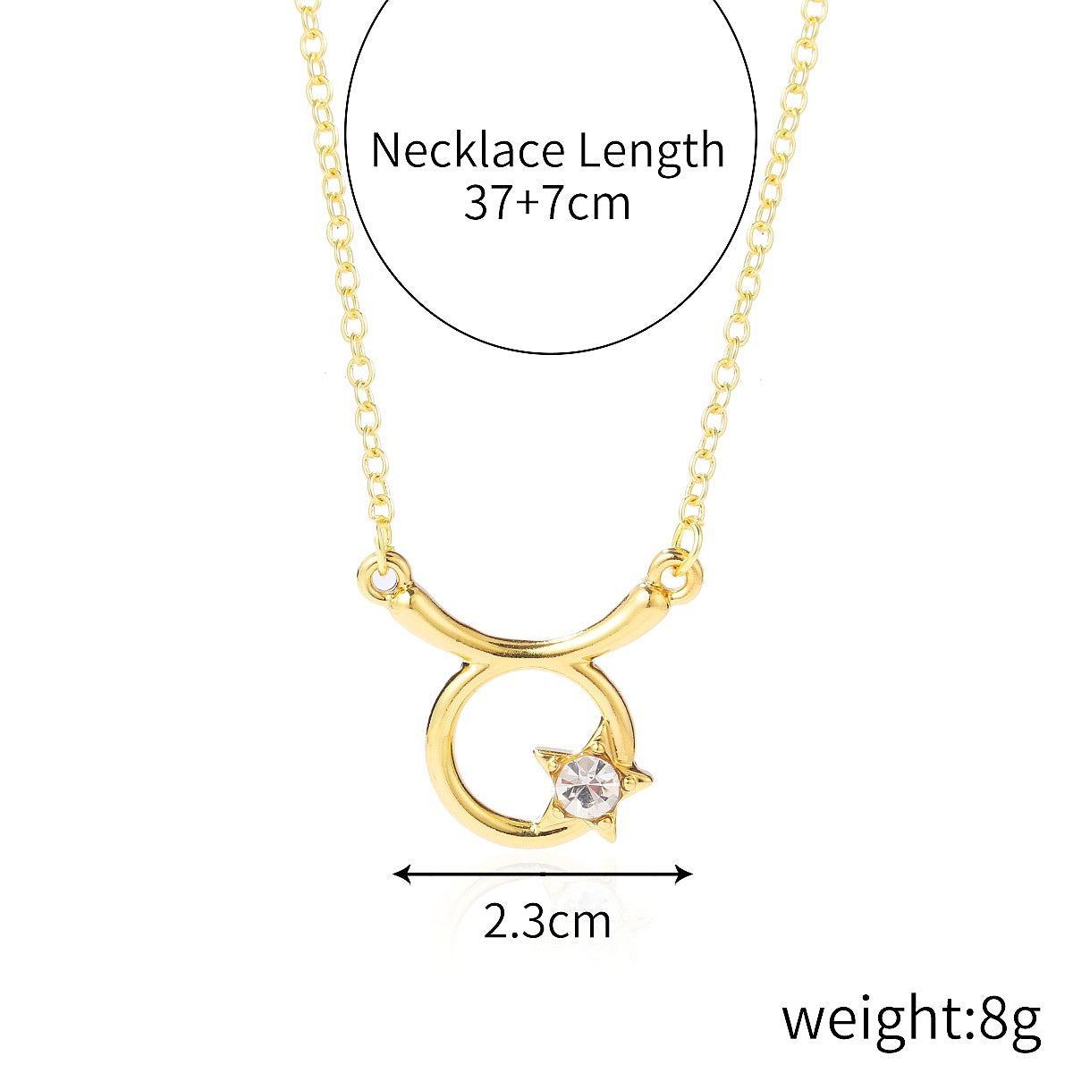Style Simple Accessories Design Zircon Constellation Necklaces